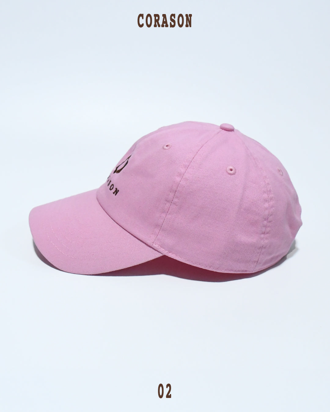 CORASON No,2 Classic Logo Cap [pink]